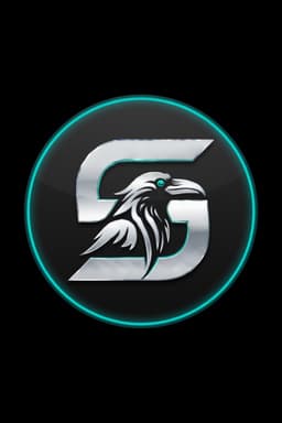 .skr Studio chrome raven logo